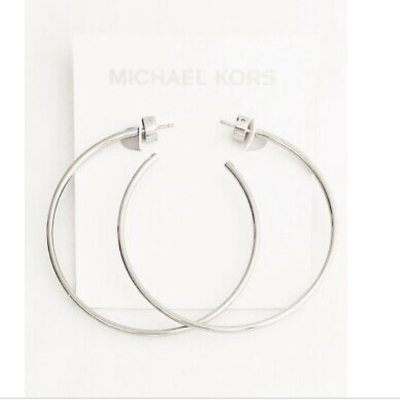 Michael Kors | Silver Hoop Earrings - Picture 1 of 7